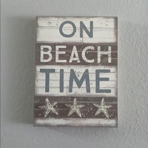 Wooden Beach Decor Wall Art